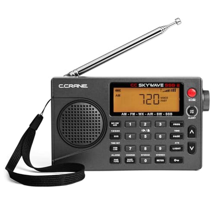 Crane Skywave SSB 2: C. Crane CC Skywave Portable Travel – Front View