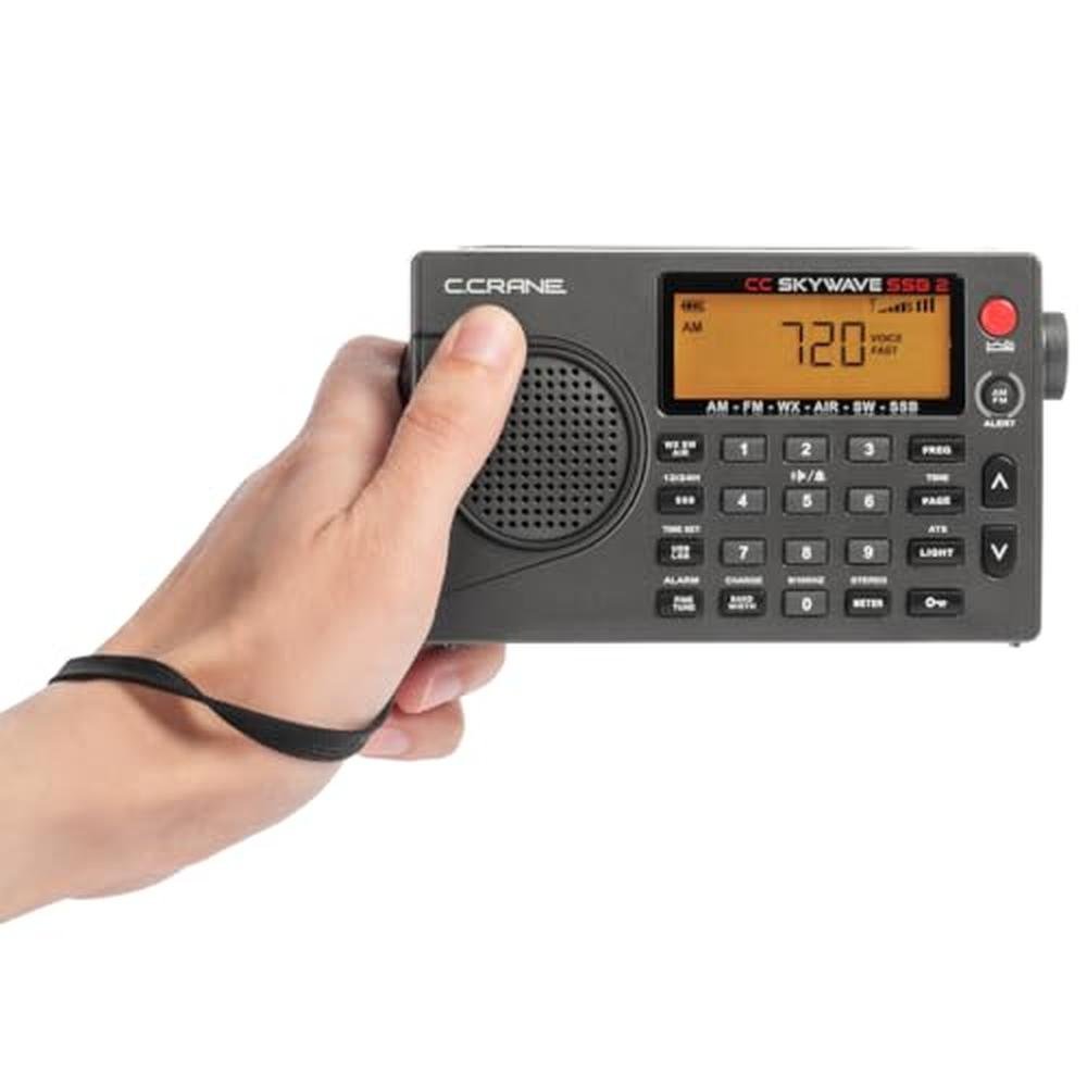 Crane Skywave SSB 2: C. Crane CC Skywave Portable Travel – Side View