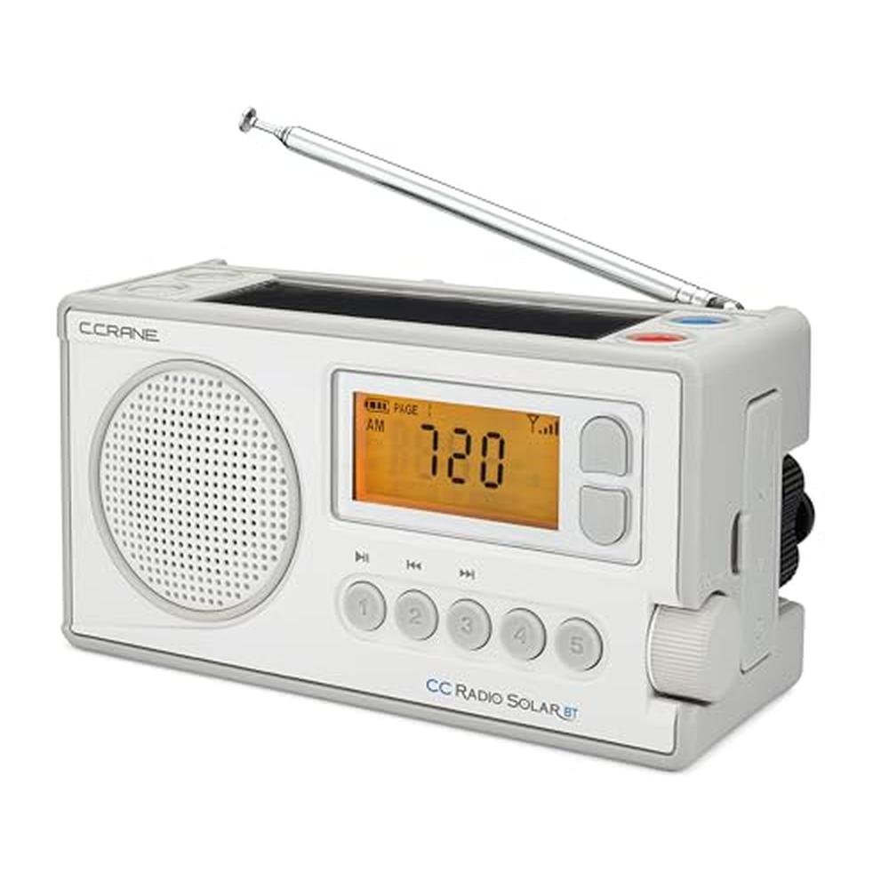 Crane CCRadio Solar: C. Crane CCRadio Solar with Bluetooth – Front View