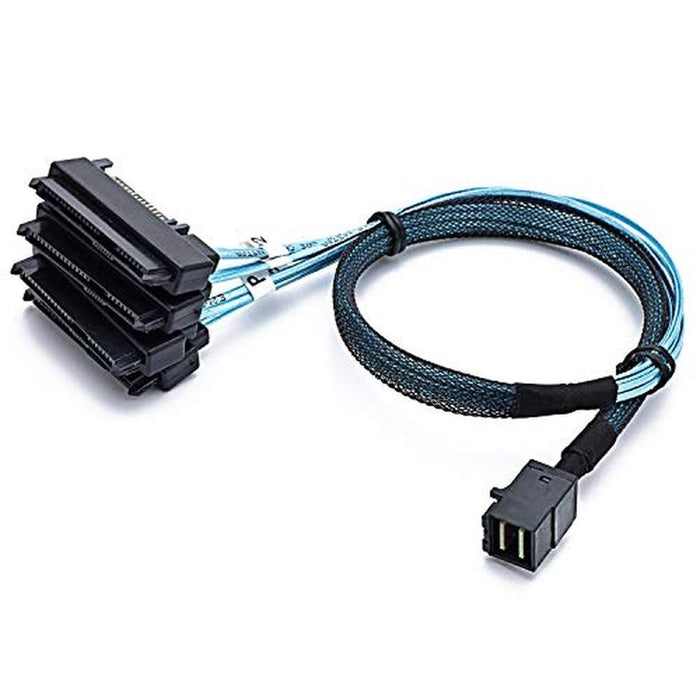 SFF SAS: Premium High-End Internal Mini SAS HD to 4x 29pin – Front View