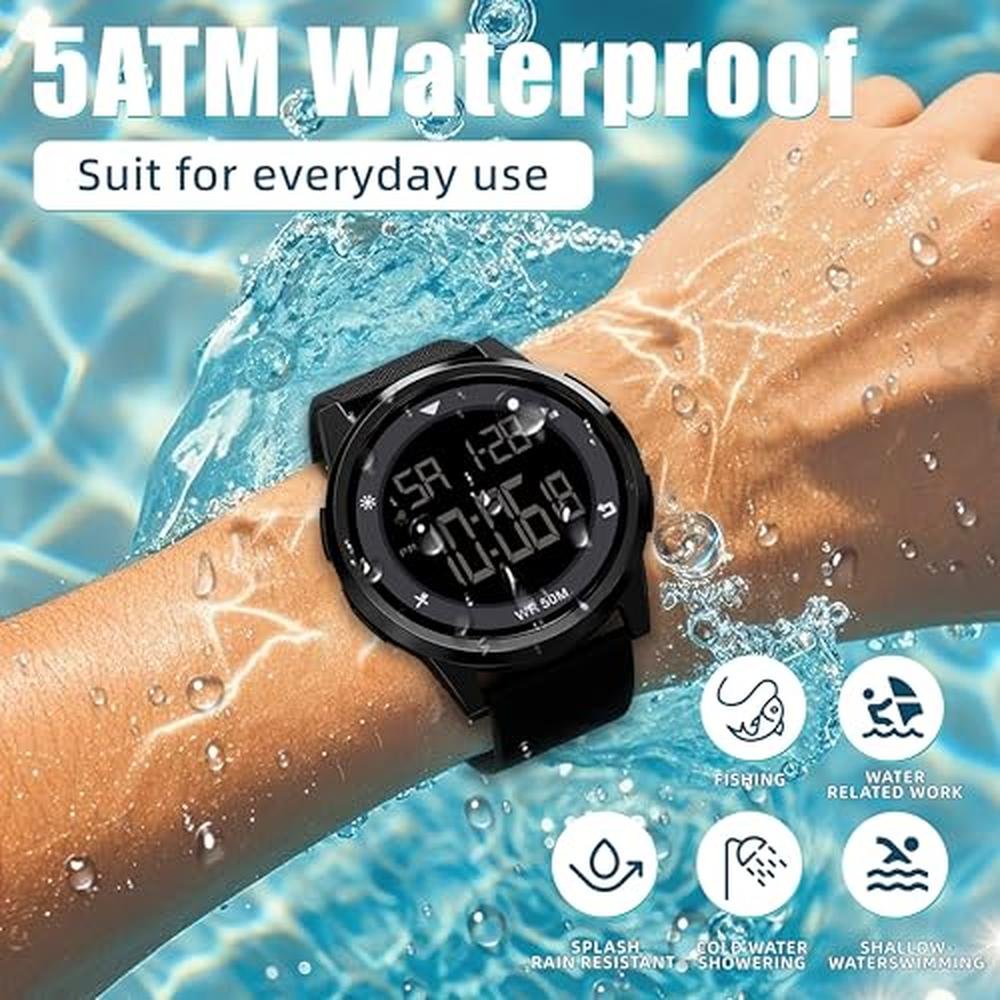 CakCity Men's Digital Sports Watch – Packaging