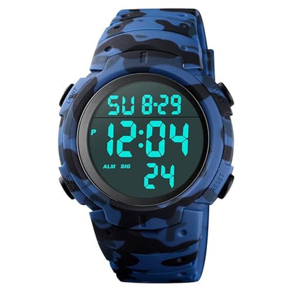 Watch CakCity: CakCity Mens Waterproof Digital Sports Watch – Front View