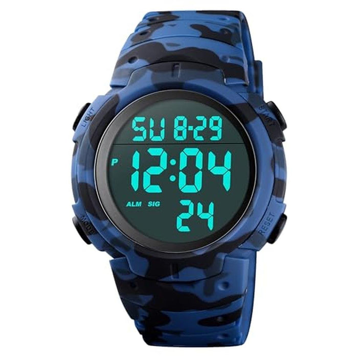 Watch CakCity: CakCity Mens Waterproof Digital Sports Watch – Front View
