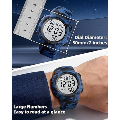 Watch CakCity: CakCity Mens Waterproof Digital Sports Watch – Side View