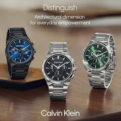 Calvin Klein Men's Distinguish 44mm 3H Quartz Watch – Side View