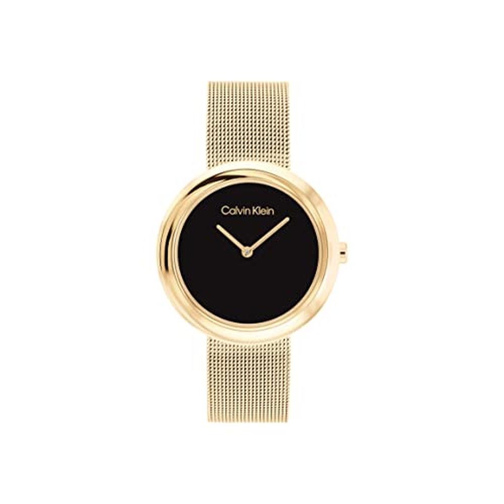Calvin Klein Women's Twisted Bezel 34mm 2H Quartz Watch – Front View