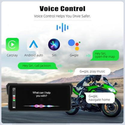 Screen Motorcycle: CAMECHO Portable Car Play 8.1 Inch IP68 – Packaging