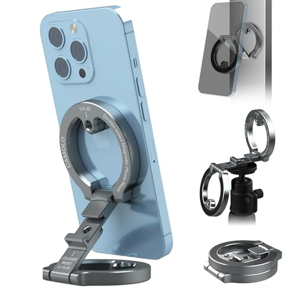 Magnetic Phone Holder: CAMOLO GEEK Dual Magnetic Phone Mount – Front View