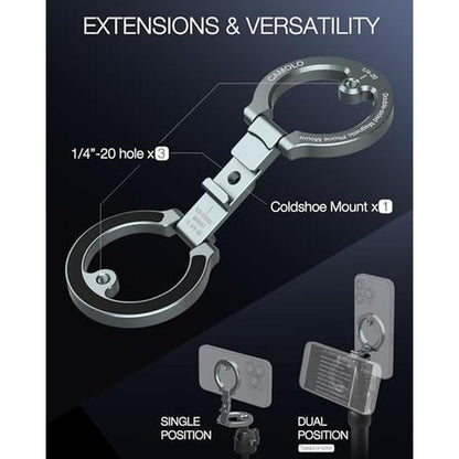 Magnetic Phone Holder: CAMOLO GEEK Dual Magnetic Phone Mount – In Use