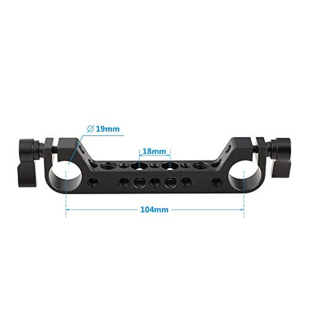 19mm Camvate: Camvate Dual-Port Rod Clamp Bracket – Side View