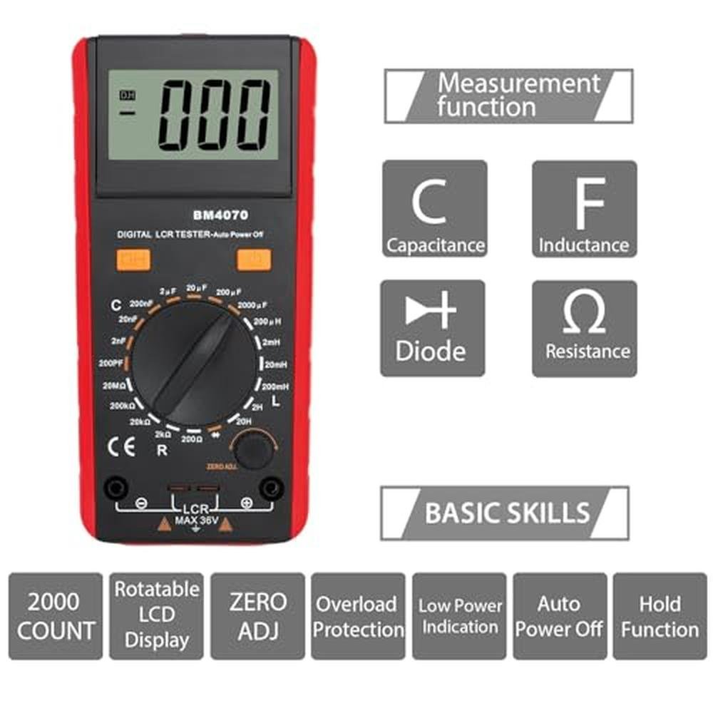 Meter Camway: CAMWAY LCR Meter LCD Capacitance Inductance – Close-up Detail