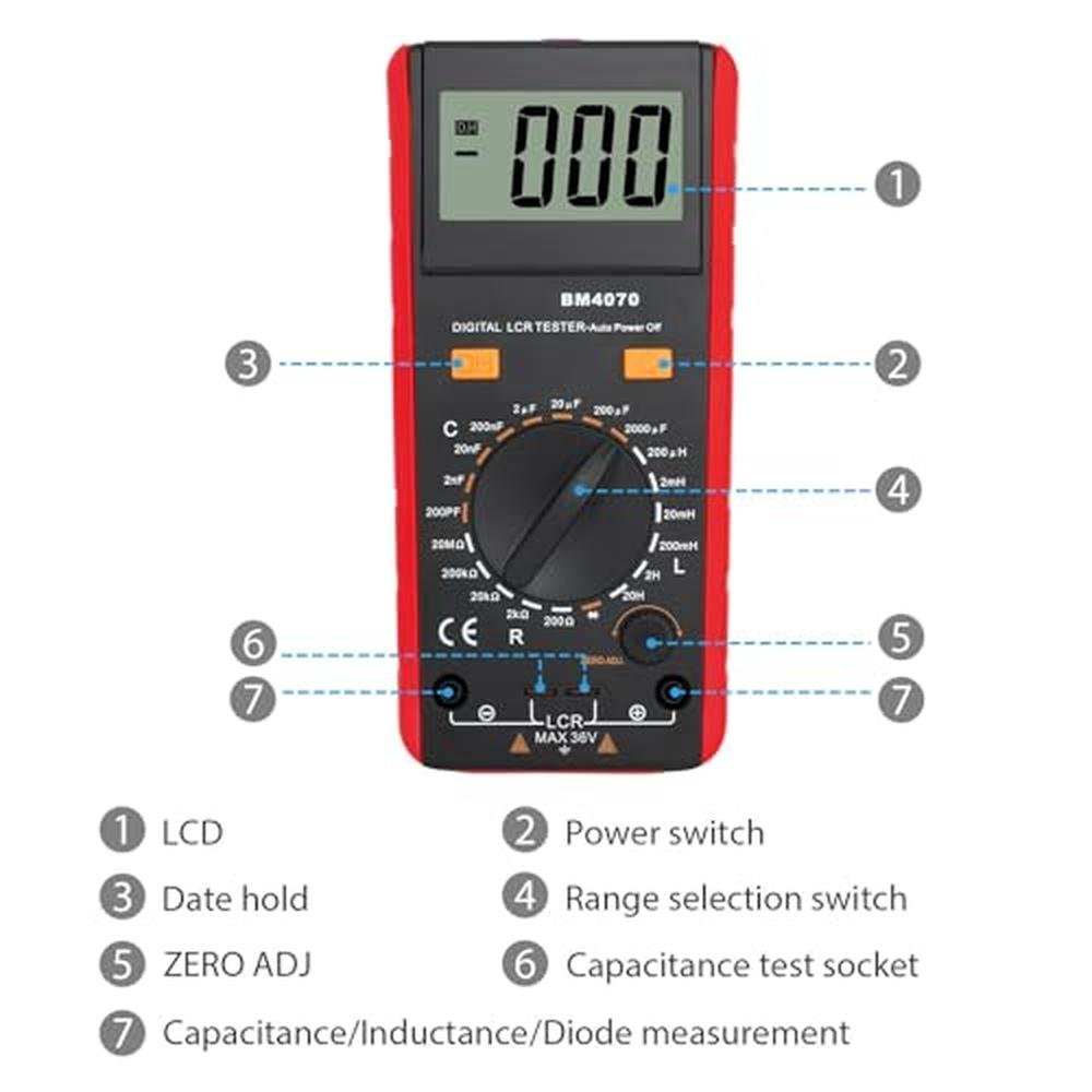 Meter Camway: CAMWAY LCR Meter LCD Capacitance Inductance – In Use
