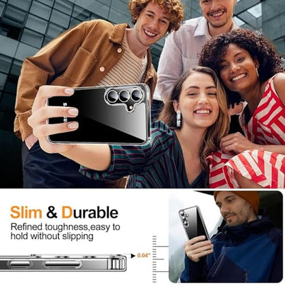 Clear Galaxy S25 Ultra Case: CansanDezin 3.0mm Raised – In Use