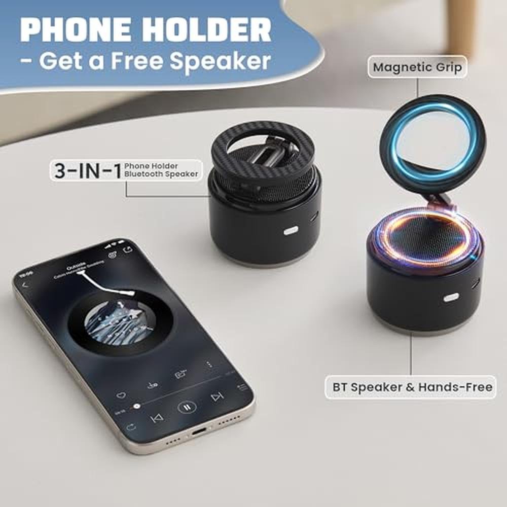 Phone Car Mount: Premium Wireless Bluetooth Speaker Car – Side View