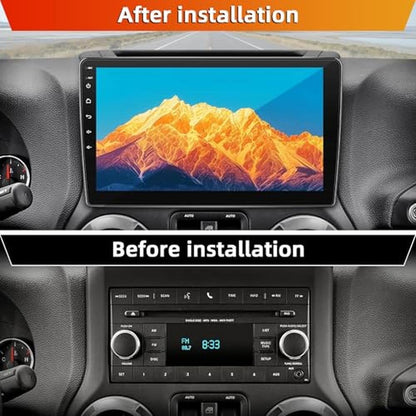 Car Radio Android: Jeep Wrangler JK 2007-2018 2+64G Android – Side View