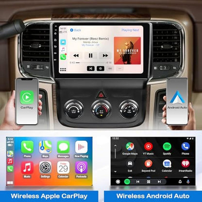RAM Android Car Stereo: Dodge RAM 1500 2500 3500 2013-2018 – Close-up Detail