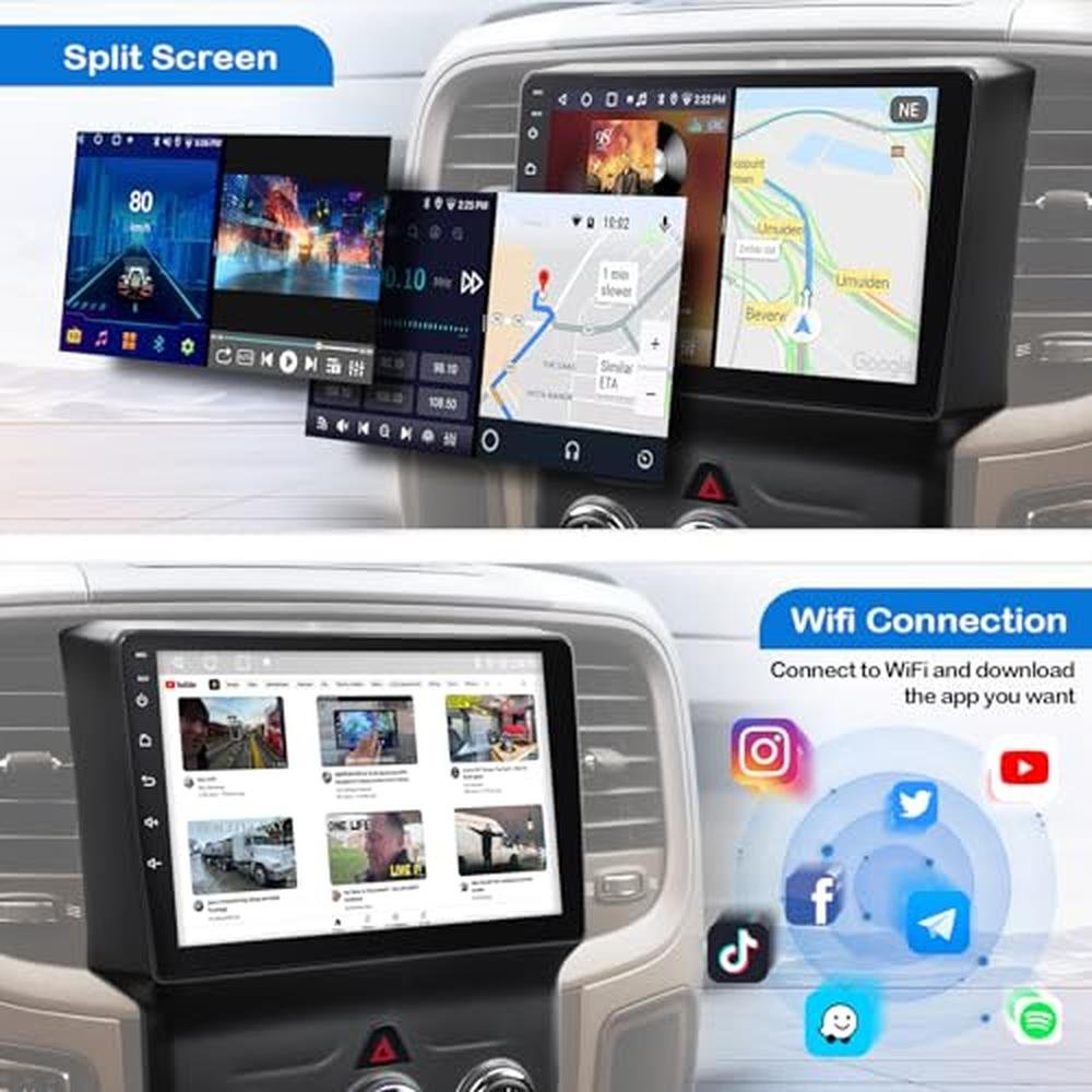 RAM Android Car Stereo: Dodge RAM 1500 2500 3500 2013-2018 – In Use