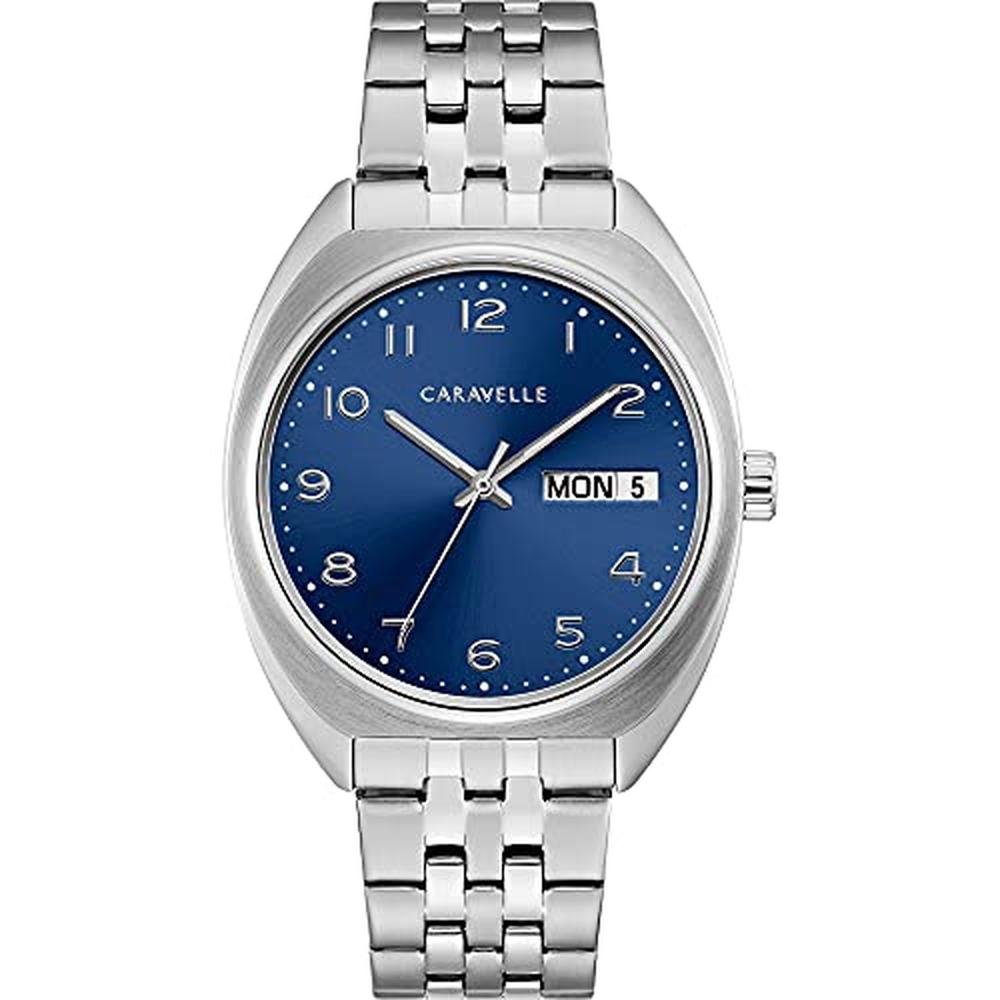 Caravelle Bulova Watch: Caravelle by Bulova Retro Quartz – Front View