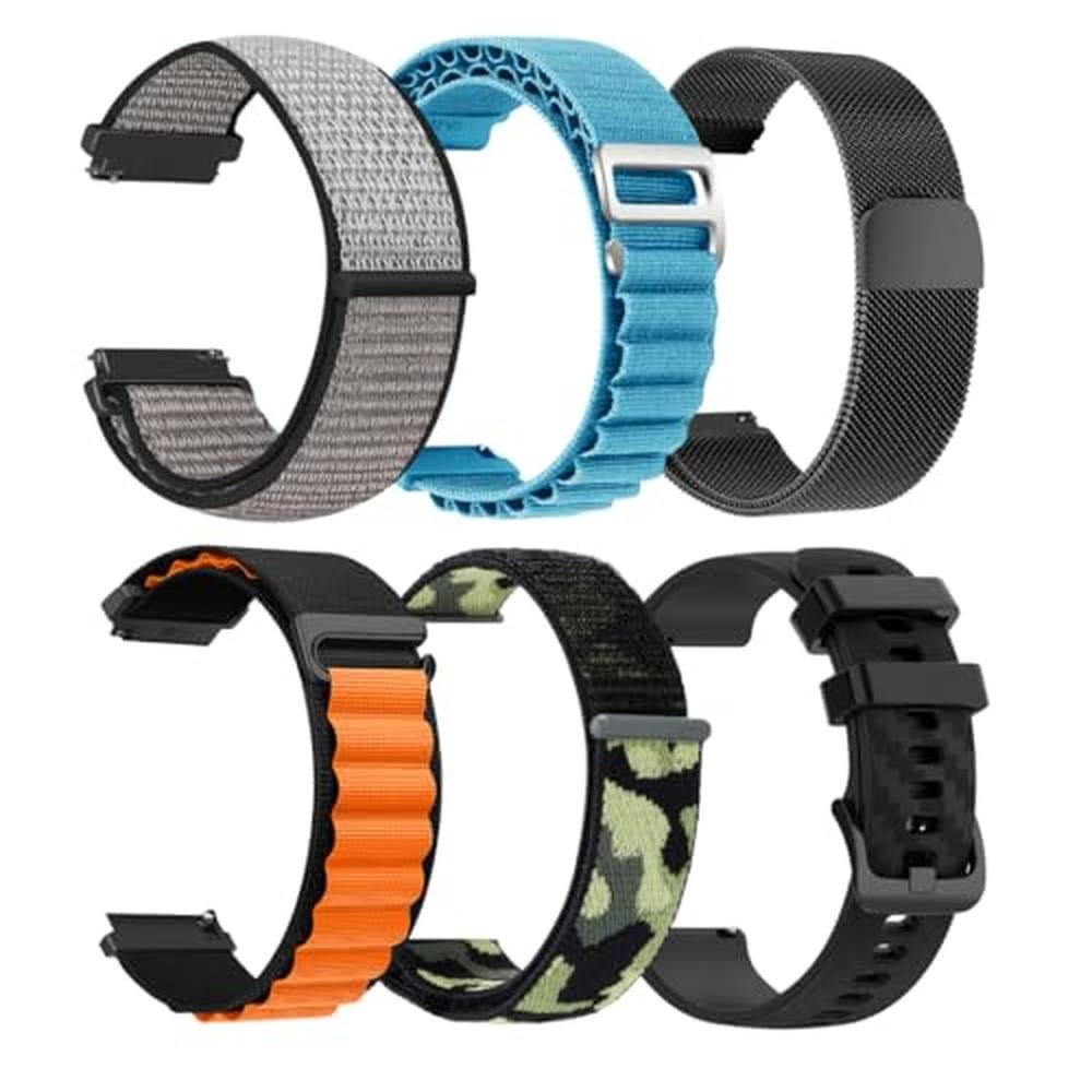 Carbinox Band: Premium 22mm Compatible Smartwatches – Front View