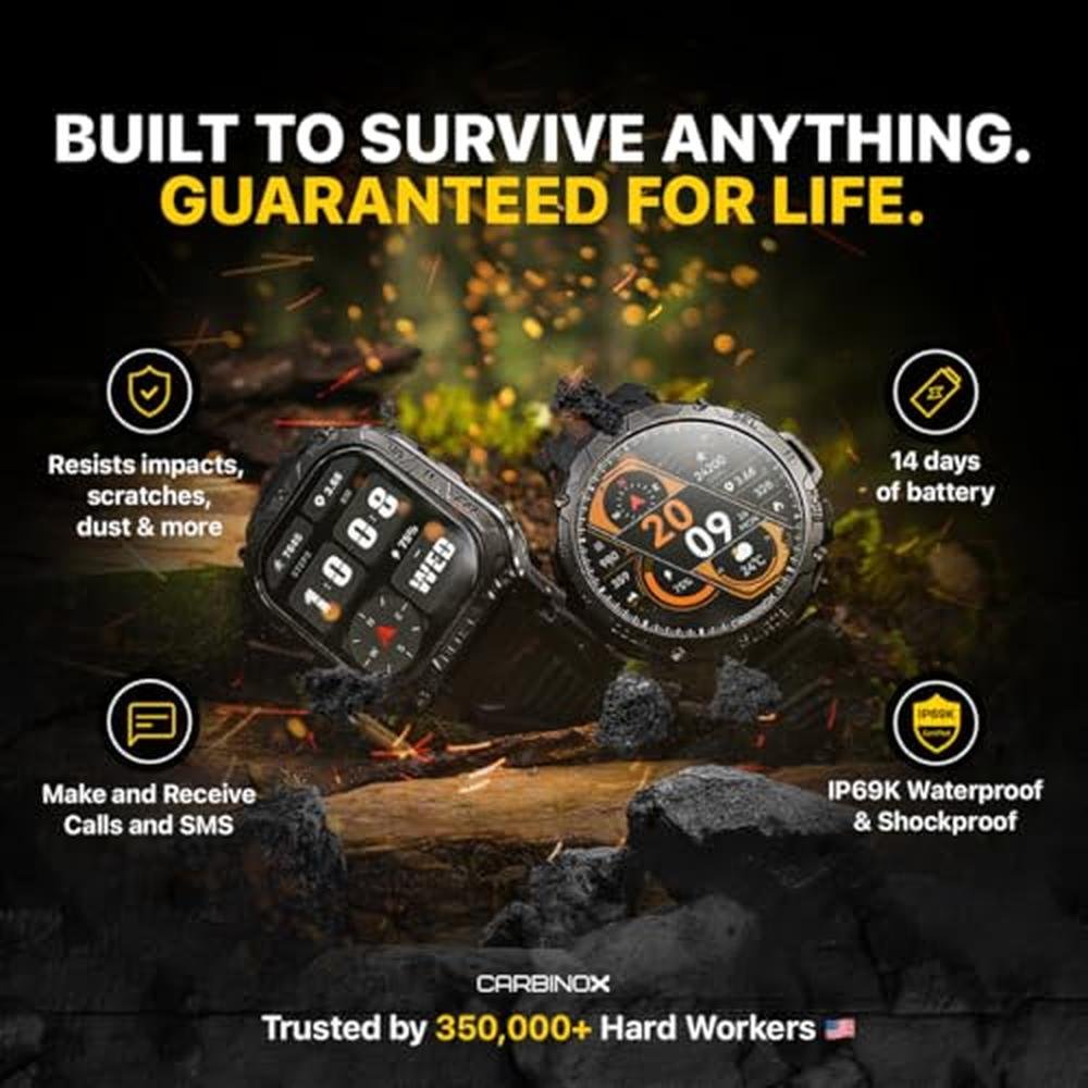 Watch Carbinox: CARBINOX Blaze Smart Watch with GPS – Front View