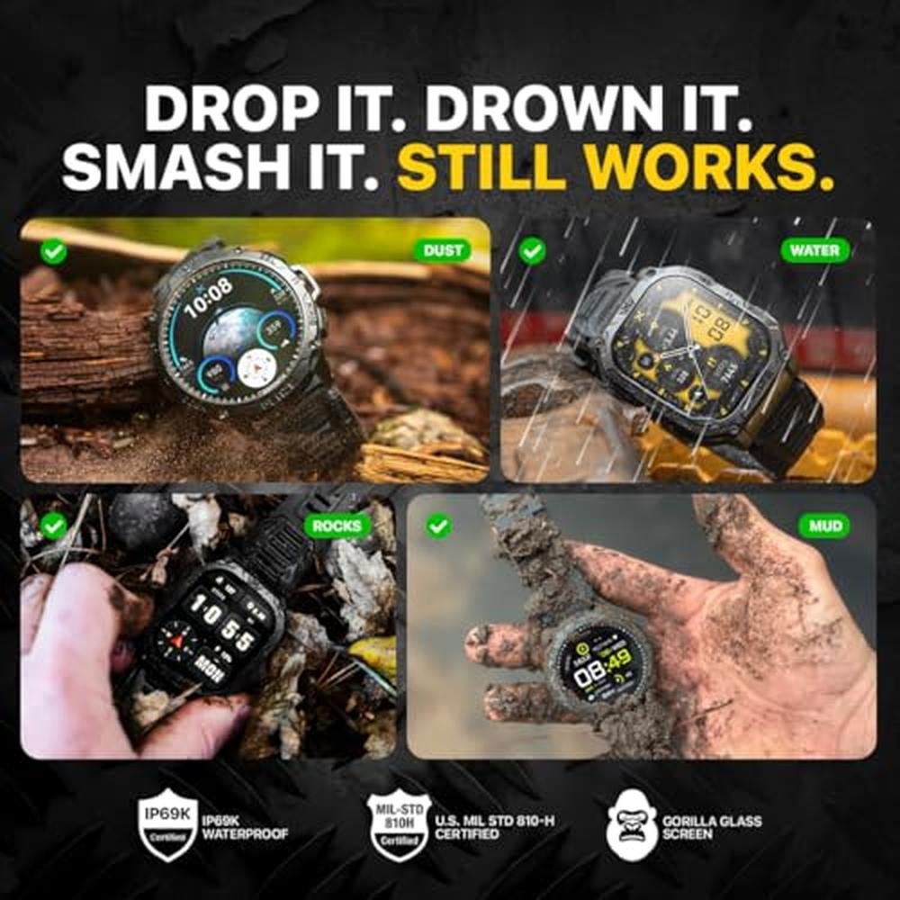 Watch Carbinox: CARBINOX Blaze Smart Watch with GPS – Close-up Detail