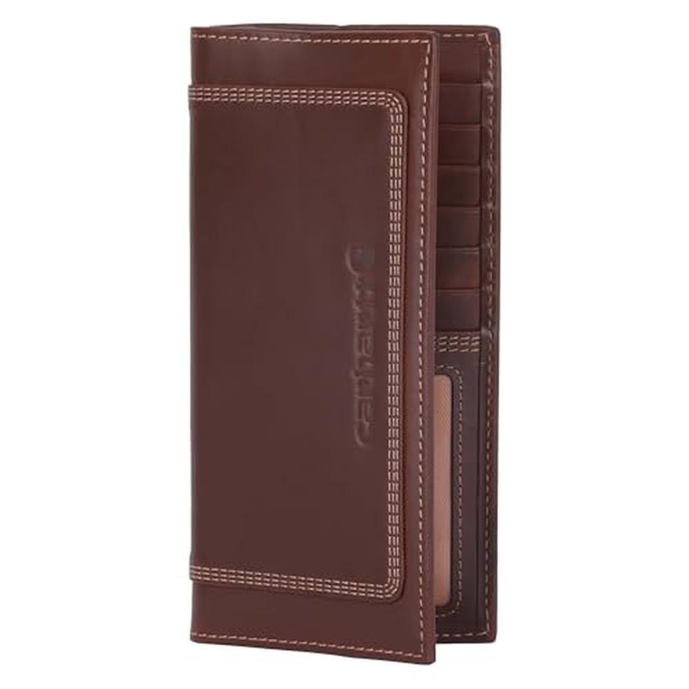 Carhartt Men's Rugged Leather Triple Stitch Wallets – Side View