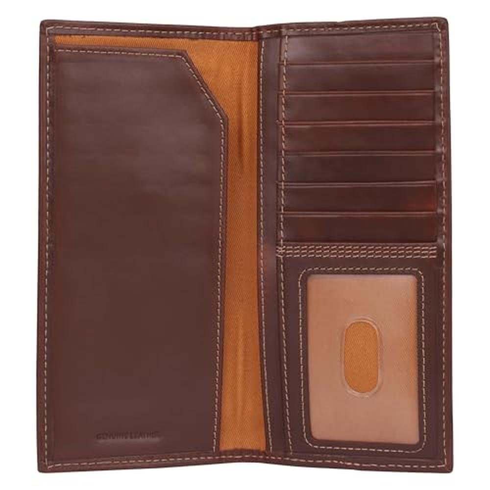 Carhartt Men's Rugged Leather Triple Stitch Wallets – Close-up Detail