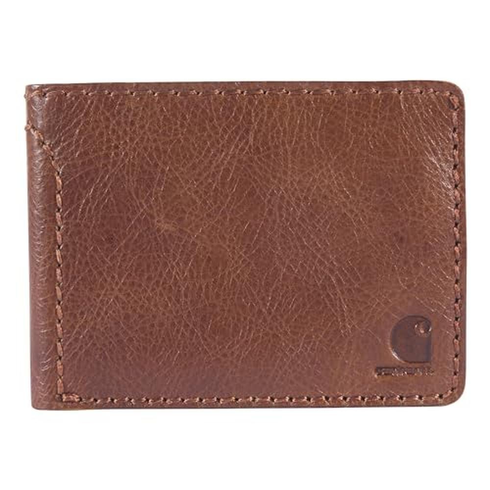 Carhartt Men's Rugged Patina Leather Wallets – Front View