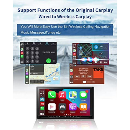 CarPlay Wired: CarlinKit 3.0 Mini Wireless CarPlay Adapter – Close-up Detail