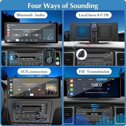 Carpuride W903: 9.3 HD IPS Screen Portable Wireless Carplay – Close-up Detail