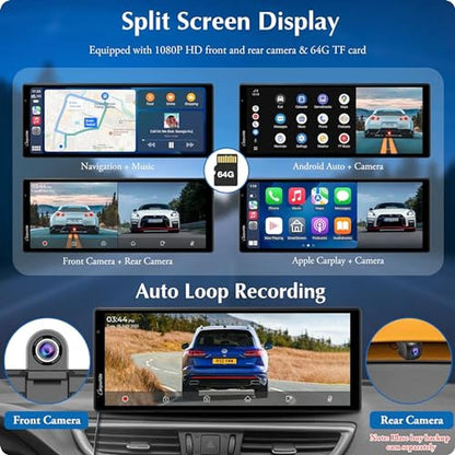 Carpuride W903: 9.3 HD IPS Screen Portable Wireless Carplay – In Use