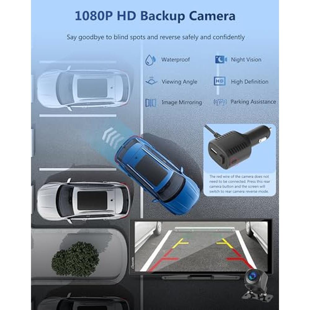 Carplay Car Screen: Carpuride 11.26 Inch Portable – In Use