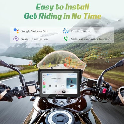 Carpuride W502: Premium Motorcycle GPS Wireless Portable – In Use
