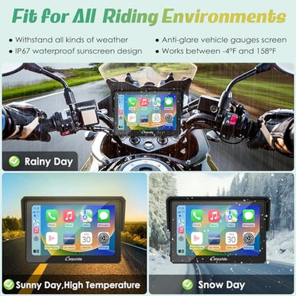 Carpuride W502: Premium Motorcycle GPS Wireless Portable – Packaging