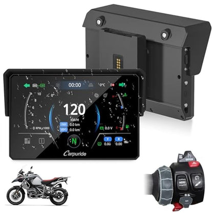 Carpuride W502BS Pro: BMW Motorcycle Navigation Stereo – Front View