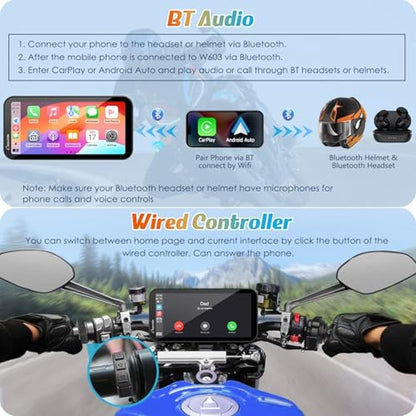 Carplay Carpuride: Carpuride W603 Motorcycle Carplay Screen – Packaging