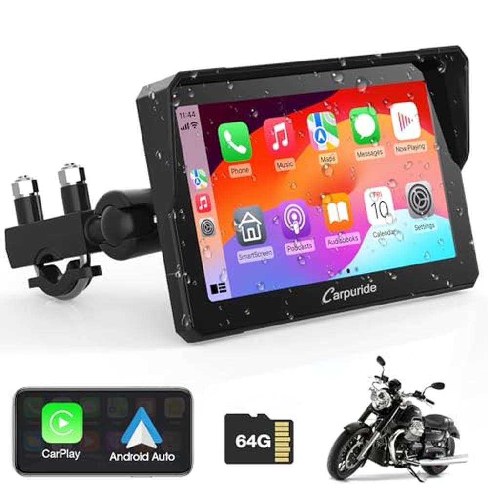 GPS Carpuride: Carpuride W702 7-Inch Waterproof Touchscreen – Front View
