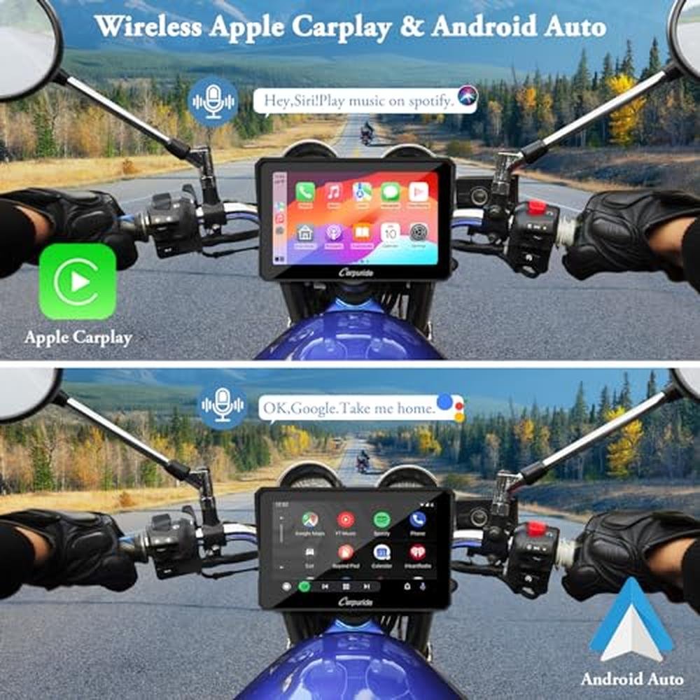 GPS Carpuride: Carpuride W702 7-Inch Waterproof Touchscreen – Side View