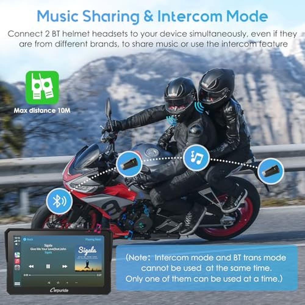 Carpuride W702PRO: 7 Waterproof GPS Navigation Screen – Close-up Detail