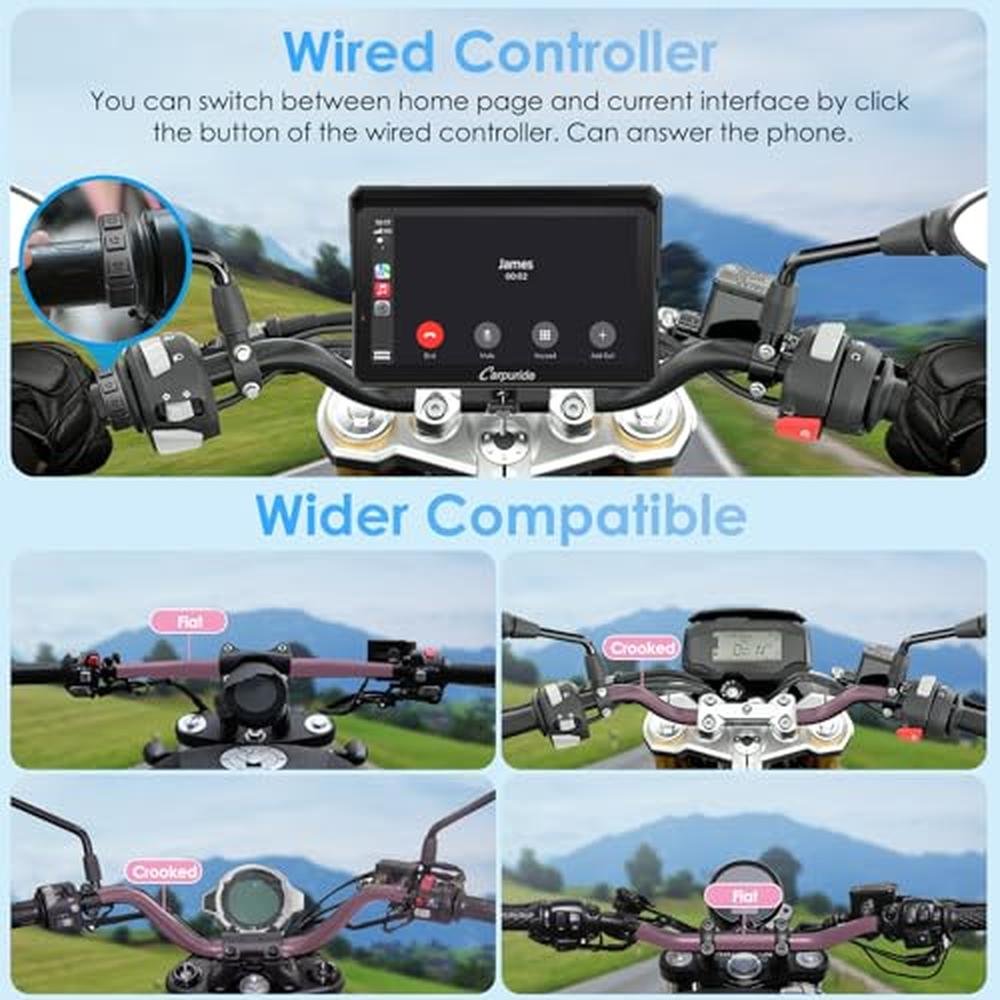 Carpuride W702S PRO: 7" Waterproof Motorcycle GPS with – Packaging