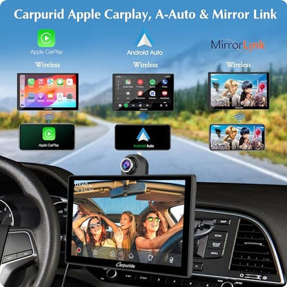 Car Play: CARPURIDE W905 Wireless CarPlay Android Auto – Side View
