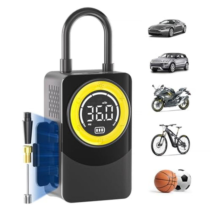 Air Pump: CARSUN Tire Inflator Portable Air Compressor – Front View