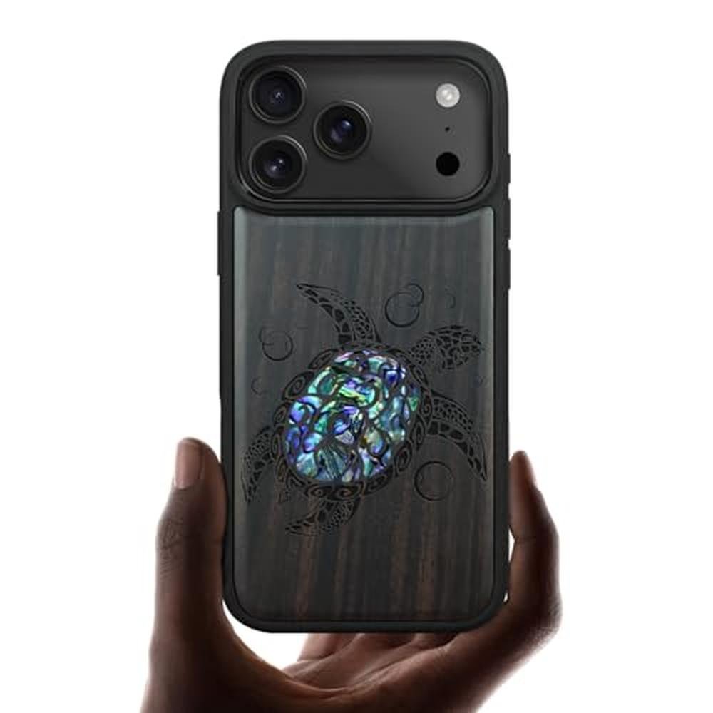 Carveit Case: Carveit Magnetic iPhone 17 Pro Max Case Wood – Front View