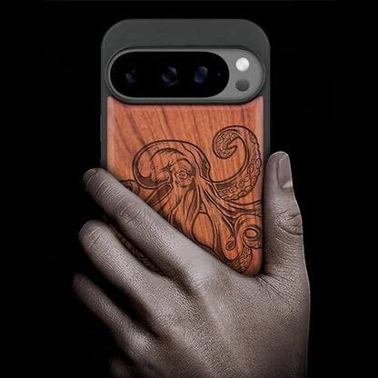 Carveit Case: Carveit Magnetic Wooden Case for Pixel 10 Pro – Side View
