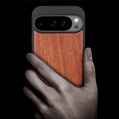 Carveit Case: Premium Wooden Phone Case for Pixel 10 Pro – Side View