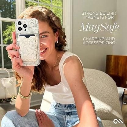 Case iPhone: Case-Mate iPhone 15 Pro Case Floral Gems – In Use