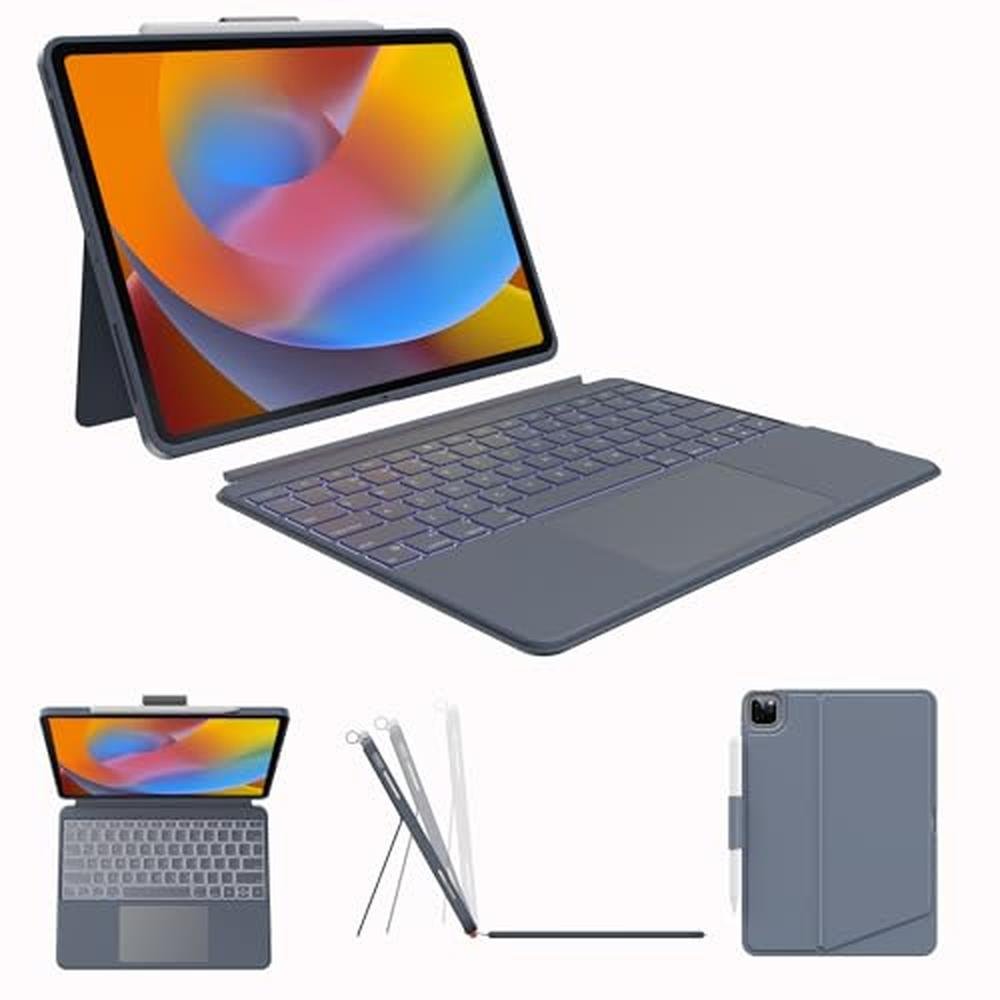 Keyboard for iPad: Premium Wireless Detachable Magnetic – Front View