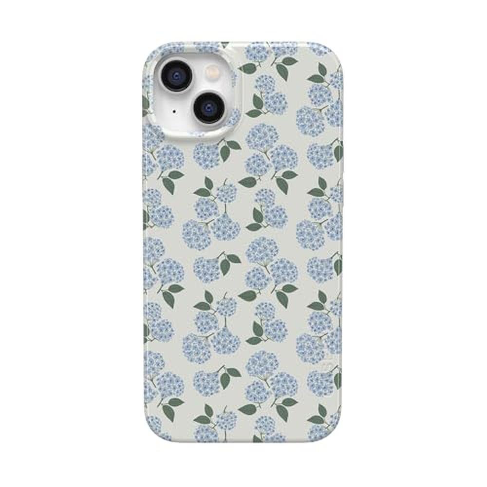 Casely iPhone 13 Case: Nantucket Cottage Blue Hydrangea – Front View