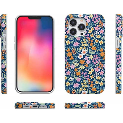 Casely iPhone 14 Pro Case: Full Bloom Navy Floral Design – Packaging