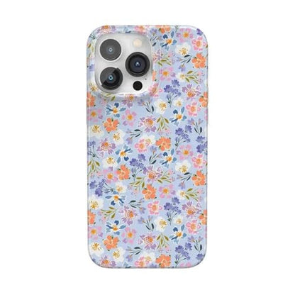 Casely iPhone 14 Pro Case: Poppy Meadows Pastel Floral – Front View